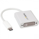 StarTech.com USB C to DVI Adapter - White - 1920x1200 - USB Type C Video Converter for Your DVI D Display / Monitor / Projector (CDP2DVIW) - External video adapter - USB-C - DVI - white - for P / N: TB4CDOCK