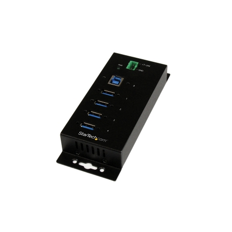 StarTech.com Rackmount USB 3.0 Hub - 4 Port Mountable - Industrial USB 3.0 Hub - Hub - 4 x SuperSpeed USB 3.0 - desktop - DC power - for P / N: ITB20D3250, MSDREADU2OTG, SVA12M5NA, USB312SAT3CB, USB315CB2M, USBLTM1MBK, USBLTM1MWH - 2