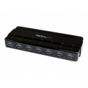 StarTech.com 7 Port USB 3.0 Hub – Up To 5 Gbps – 7 x USB – Universal Multi Port USB Extender for Your Desktop – USB Powered (ST7300USB3B) - Hub - 7 x SuperSpeed USB 3.0 - desktop - for P / N: BNDTBUSB3142, PEXUS313AC2V, PEXUSB311A1E, PEXUSB312A2, PEXUSB314A2V2, SDMSDRWU3AC