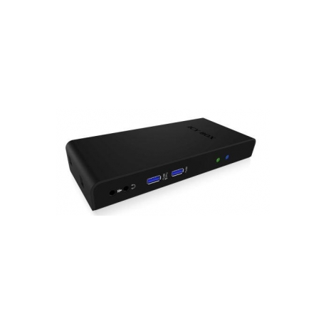 ICY BOX IB-DK2241AC - Docking station - USB - DVI, HDMI - GigE - 0