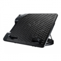 Cooler Master Notepal ERGOSTAND III - Notebook stand - with 4-port USB hub, cooling fan - 230 mm - black