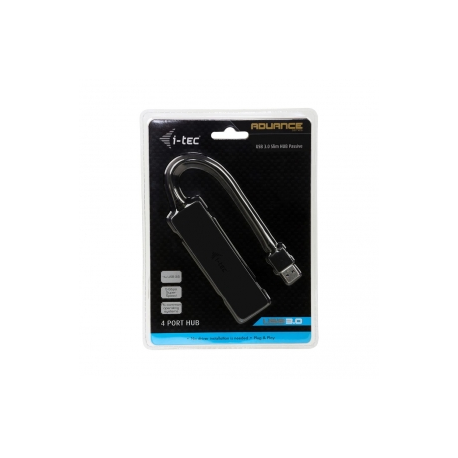 I-Tec USB 3.0 Slim Passive HUB - Hub - 4 x SuperSpeed USB 3.0 - desktop - 5