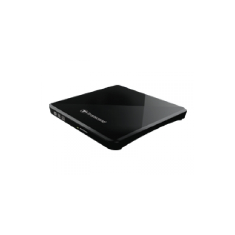 Transcend 8X DVDS-K - Disk drive - DVD±RW (±R DL) / DVD-RAM - 8x / 8x / 5x - USB 2.0 - external - black - 0