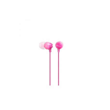 Sony MDR-EX15AP - EX Series - earphones with mic - in-ear - wired - 3.5 mm jack - pink - 0