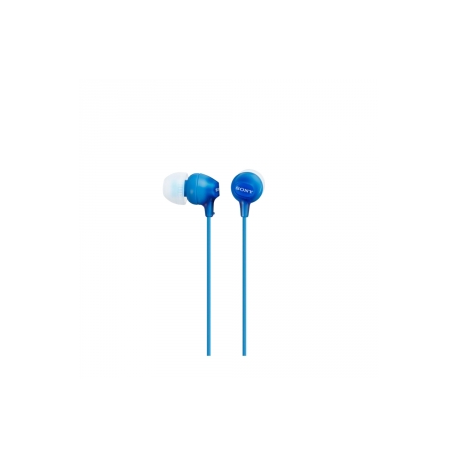 Sony MDR-EX15AP - EX Series - earphones with mic - in-ear - wired - 3.5 mm jack - blue - 0