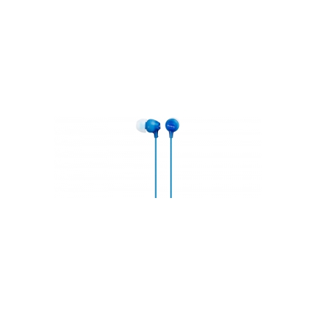 Sony MDR-EX15AP - EX Series - earphones with mic - in-ear - wired - 3.5 mm jack - blue - 1