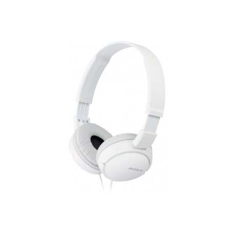 Sony MDR-ZX110AP - Headphones with mic - full size - wired - 3.5 mm jack - white - 0