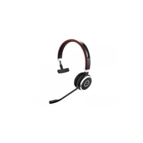 Jabra Evolve 65 MS mono - Headset - on-ear - convertible - Bluetooth - wireless - NFC - USB - Certified for Skype for Business - 0