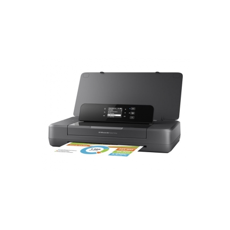 HP Officejet 200 Mobile Printer - Printer - colour - ink-jet - A4 / Legal - 1200 x 1200 dpi - up to 20 ppm (mono) / up to 19 ppm (colour) - capacity: 50 sheets - USB 2.0, USB host, Wi-Fi - 1