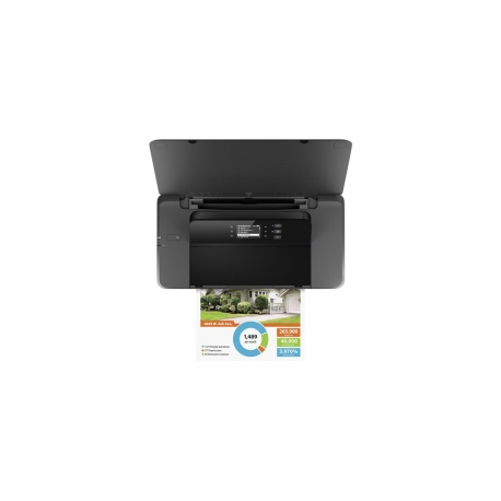 HP Officejet 200 Mobile Printer - Printer - colour - ink-jet - A4 / Legal - 1200 x 1200 dpi - up to 20 ppm (mono) / up to 19 ppm (colour) - capacity: 50 sheets - USB 2.0, USB host, Wi-Fi - 3