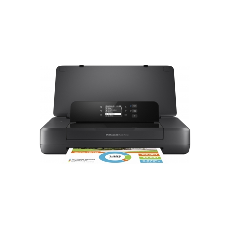 HP Officejet 200 Mobile Printer - Printer - colour - ink-jet - A4 / Legal - 1200 x 1200 dpi - up to 20 ppm (mono) / up to 19 ppm (colour) - capacity: 50 sheets - USB 2.0, USB host, Wi-Fi - 5
