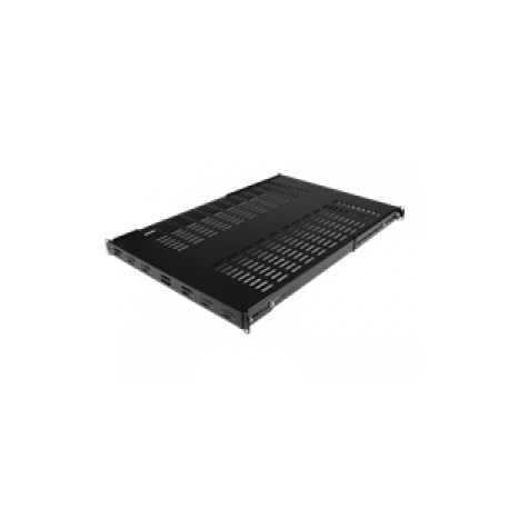 StarTech.com Server Rack Shelf - 1U - Adjustable Mount Depth - Heavy Duty - Rack shelf - black - 1U - 19" - for P / N: RK1233BKM, RK2433BKM, RK2537BKM, RK3236BKF, RK4236BKB, RK4242BK24, RK4242BK30 - 0