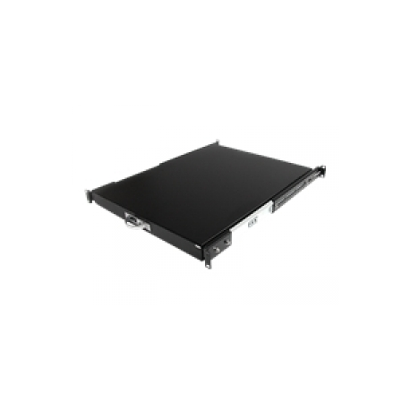 StarTech.com 1U Sliding Server Rack Mount Keyboard Shelf Tray - 55lbs - 22" Deep Steel Pull Out Drawer for 19" AV, Network Equipment Rack (SLIDESHELFD) - Rack keyboard shelf - black - for P / N: RK1536BKF, RK1836BKF, RK2537BKM, RK3236BKF, RK4236BKB, RK4242BK24, RK4242BK30 - 0