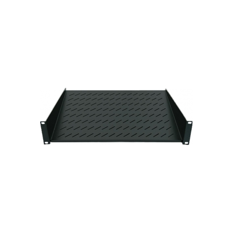 Intellinet 19" Cantilever Shelf, 1U, 2-Point Front Mount, 150mm Depth, Black - Rack shelf - black, RAL 9005 - 1U - 19" - 0