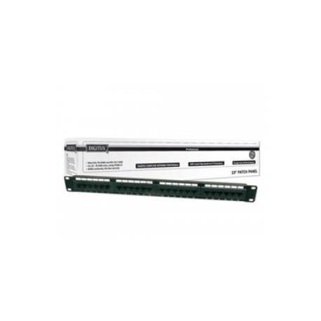 DIGITUS Professional DN-91624U - Patch panel - CAT 6 - UTP - RJ-45 X 24 - 1U - 19" - 0