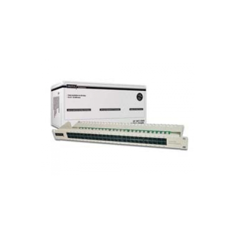 DIGITUS CAT 3 ISDN - Patch panel - rack mountable - CAT 3 - RJ-45 X 50 - grey, RAL 7035 - 1U - 19" - 0