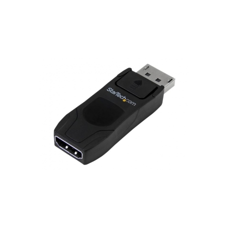 StarTech.com Displayport to HDMI Adapter - 4K30 - DPCP & HDCP - DisplayPort 1.2 to HDMI 1.4 - Apple HDMI Adapter (DP2HD4KADAP) - Adapter - DisplayPort male to HDMI female - black - passive, 4K30Hz (3840 x 2160) support - for P / N: TB2DOCK4K2DP - 1