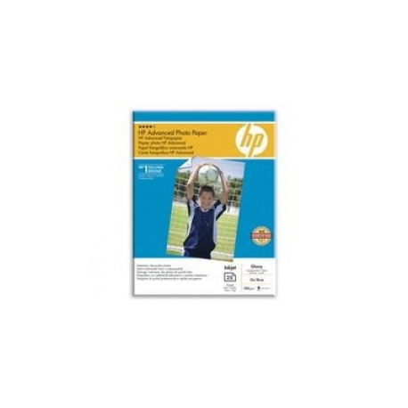 HP Advanced Glossy Photo Paper - Glossy - 130 x 180 mm 25 sheet(s) photo paper - for ENVY 50XX, 76XX; ENVY Inspire 7920; Officejet 52XX, 80XX; Photosmart B110, Wireless B110 - 0