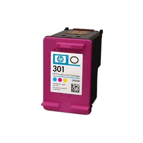HP 301 - Colour (cyan, magenta, yellow) - original - ink cartridge - for Deskjet 1000, 1010, 1050 J410, 1050A J410, 1051A J410, 1055 J410, 1056 J410, 1510, 1512 - 2