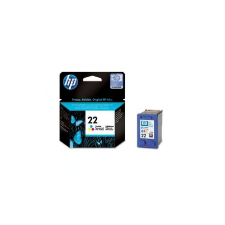 HP 22 - 5 ml - colour (cyan, magenta, yellow) - original - ink cartridge - for Deskjet F2149, F2179, F2185, F2210, F2224, F2240, F2288, F2290, F375; Officejet 56XX - 0