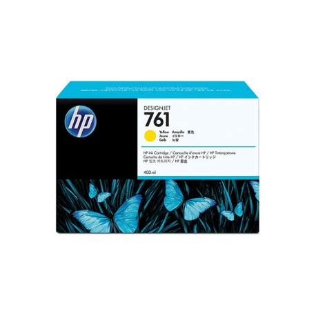 HP 761 - 400 ml - yellow - original - DesignJet - ink cartridge - for DesignJet T7100, T7200 Production Printer - 1