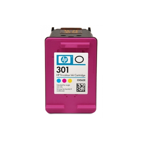 HP 301 - Colour (cyan, magenta, yellow) - original - ink cartridge - for Deskjet 1000, 1010, 1050 J410, 1050A J410, 1051A J410, 1055 J410, 1056 J410, 1510, 1512 - 0