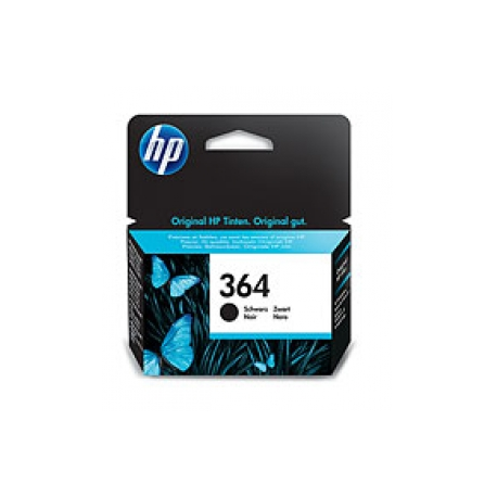 HP 364 - Black - original - ink cartridge - for Deskjet 35XX; Photosmart 55XX, 55XX B111, 65XX, 65XX B211, 7510 C311, B110, Wireless B110 - 0