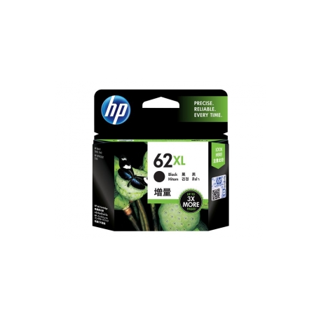 HP 62XL - High Yield - black - original - ink cartridge - for Envy 55XX, 56XX, 76XX; Officejet 200, 250, 252, 57XX, 8040 - 1