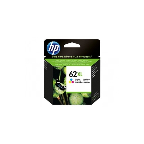 HP 62XL - High Yield - colour (cyan, magenta, yellow) - original - ink cartridge - for Envy 55XX, 56XX, 76XX; Officejet 200, 250, 252, 57XX, 8040 - 0