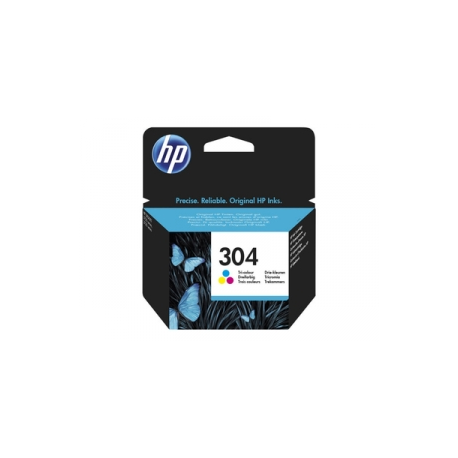 HP 304 - Colour (cyan, magenta, yellow) - original - ink cartridge - for AMP 130; Deskjet 26XX, 37XX; Envy 50XX - 0
