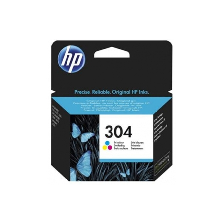 HP 304 - Colour (cyan, magenta, yellow) - original - ink cartridge - for AMP 130; Deskjet 26XX, 37XX; Envy 50XX - 2
