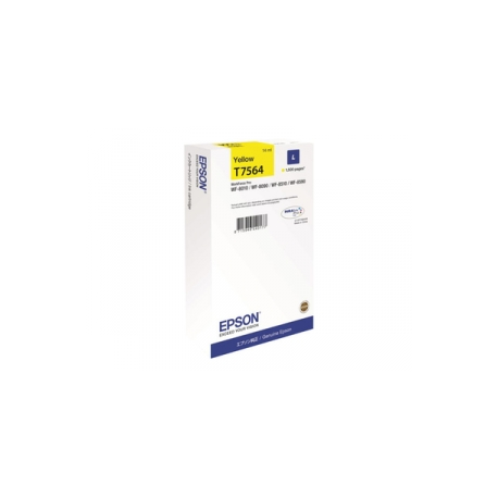 Epson T7564 - 14 ml - L size - yellow - original - ink cartridge - for WorkForce Pro WF-8010, WF-8090, WF-8090 D3TWC, WF-8510, WF-8590, WF-8590 D3TWFC - 0