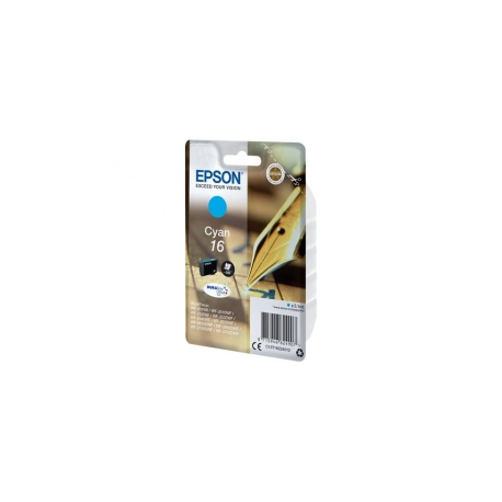 Epson 16 - 3.1 ml - cyan - original - ink cartridge - for WorkForce WF-2010, 2510, 2520, 2530, 2540, 2630, 2650, 2660, 2750, 2760 - 2
