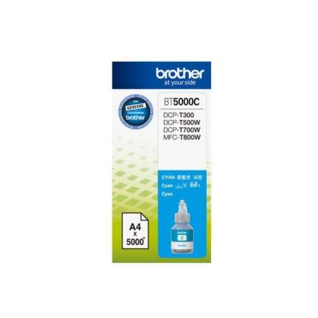 Brother BT5000C - Ultra High Yield - cyan - original - ink refill - for Brother DCP-T220, T310, T420, T425, T510, T520, T525, T710, T720, MFC-T4500, T910, T920 - 0