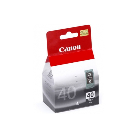Canon PG-40BK - 16 ml - High Yield - pigmented black - original - ink cartridge - for FAX JX210; PIXMA iP1800, iP1900, iP2600, MP140, MP190, MP210, MP220, MP470, MX300, MX310 - 0