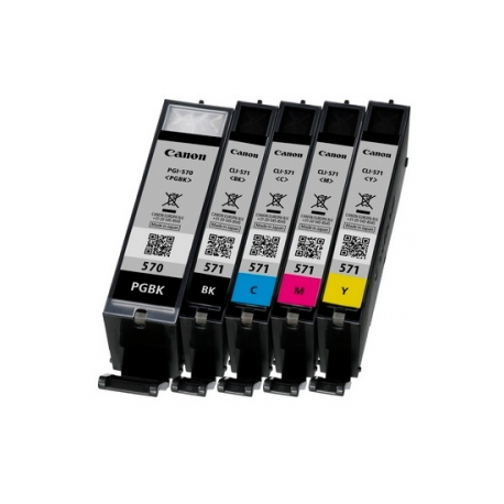 Canon CLI-571BK - 7 ml - black - original - ink tank - for PIXMA TS5051, TS5053, TS5055, TS6050, TS6051, TS6052, TS8051, TS8052, TS9050, TS9055 - 2
