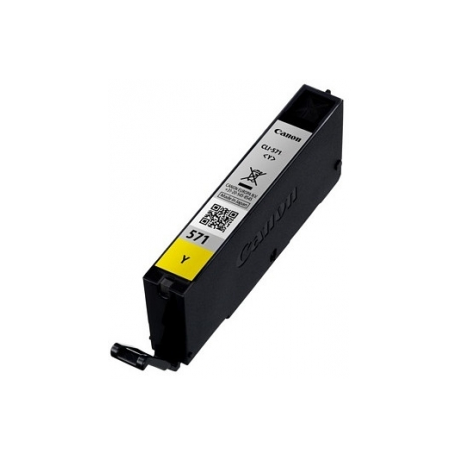 Canon CLI-571Y - 7 ml - yellow - original - ink tank - for PIXMA TS5051, TS5053, TS5055, TS6050, TS6051, TS6052, TS8051, TS8052, TS9050, TS9055 - 1