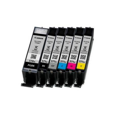 Canon CLI-571BK XL - 11 ml - High Yield - black - original - ink tank - for PIXMA TS5051, TS5053, TS5055, TS6050, TS6051, TS6052, TS8051, TS8052, TS9050, TS9055 - 2