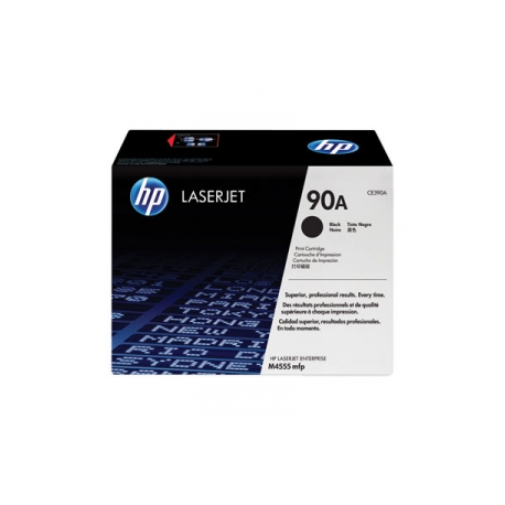 HP 90A - Black - original - LaserJet - toner cartridge (CE390A) - for LaserJet Enterprise 600 M601, 600 M602, 600 M603, M4555 - 0