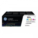 HP 201X - 3-pack - High Yield - yellow, cyan, magenta - original - LaserJet - toner cartridge (CF253XM) - for Color LaserJet Pro M252dw, M252n, MFP M274n, MFP M277c6, MFP M277dw, MFP M277n