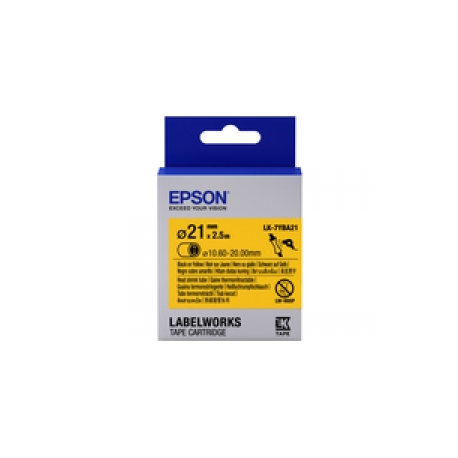 Epson LabelWorks LK-7YBA21 - Black on yellow - Roll (3.6 cm x 3 m) 1 roll(s) tube - for LabelWorks LW-1000, LW-300, LW-400, LW-600, LW-700, LW-Z5000, LW-Z5010, LW-Z900 - 1