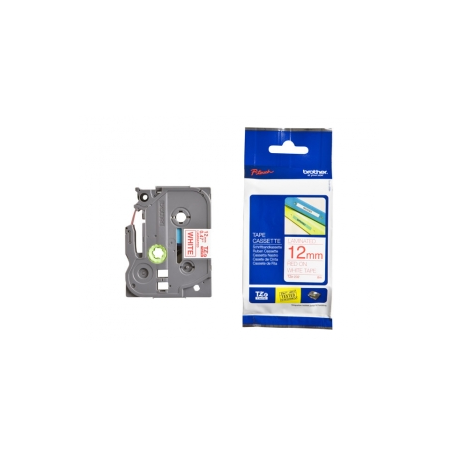 Brother TZe-232 - Standard adhesive - red on white - Roll (1.2 cm x 8 m) 1 cassette(s) laminated tape - for Brother PT-D210, D600, H110; P-Touch PT-1005, 1880, E800, H110; P-Touch Cube Plus PT-P710 - 1