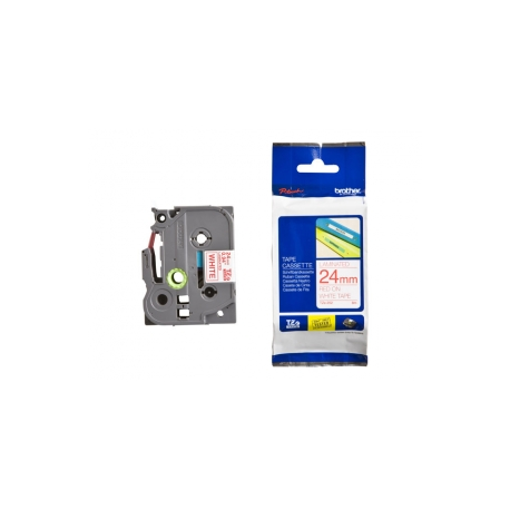 Brother TZe-252 - Standard adhesive - red on white - Roll (2.4 cm x 8 m) 1 cassette(s) laminated tape - for Brother PT-D600; P-Touch PT-3600, D800, E550, E800, P750, P900, P950; P-Touch EDGE PT-P750 - 2