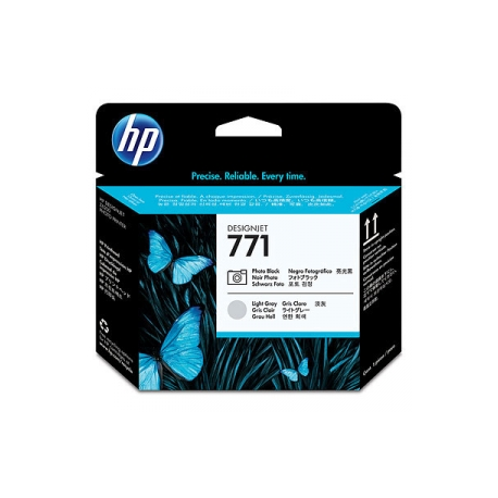 HP 771 - Light grey, photo black - printhead - for DesignJet Z6200, Z6600 Production Printer, Z6800 Photo Production - 0