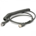 Zebra - USB cable - USB (M) - 2.74 m - coiled - for Zebra DS3578, DS4208, DS6878, DS9208, LI4278