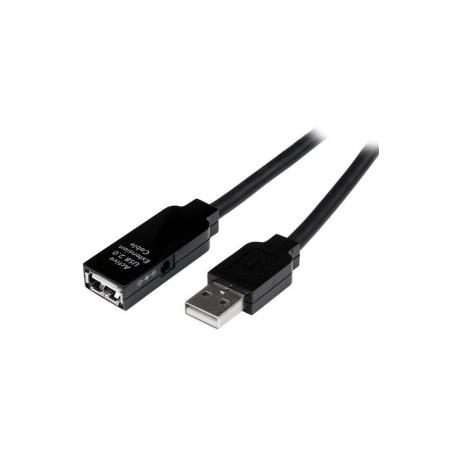 StarTech.com 20m USB 2.0 Active Extension Cable - M / F - USB extension cable - USB (M) to USB (F) - USB 2.0 - 66 ft - active - black - USB2AAEXT20M - USB extension cable - USB (M) to USB (F) - USB 2.0 - 20 m - active - black - for P / N: SVA5H2NEUA, UUSBOTG - 1