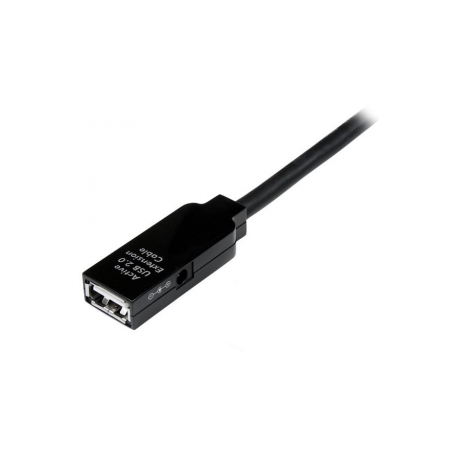 StarTech.com 20m USB 2.0 Active Extension Cable - M / F - USB extension cable - USB (M) to USB (F) - USB 2.0 - 66 ft - active - black - USB2AAEXT20M - USB extension cable - USB (M) to USB (F) - USB 2.0 - 20 m - active - black - for P / N: SVA5H2NEUA, UUSBOTG - 2