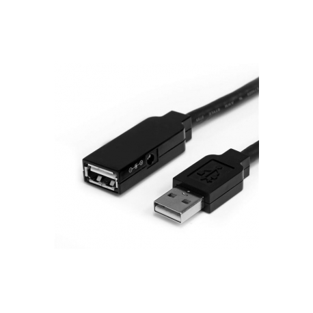 StarTech.com 20m USB 2.0 Active Extension Cable - M / F - USB extension cable - USB (M) to USB (F) - USB 2.0 - 66 ft - active - black - USB2AAEXT20M - USB extension cable - USB (M) to USB (F) - USB 2.0 - 20 m - active - black - for P / N: SVA5H2NEUA, UUSBOTG - 4