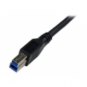 StarTech.com 1m Black SuperSpeed USB 3.0 Cable - Right Angle A to B - 3 ft USB 3 Cable - Right Angle USB 3.0 A (M) to USB 3.0 B (M) (USB3SAB1MRA) - USB cable - USB Type B (M) to USB Type A (M) - USB 3.0 - 1 m - molded, right-angled connector - black - for P / N: HB30A4AIB, HB30C4AIB, HB31C4AB, S351BMU33ET, S351BMU33ETG, S352BU313R, SDOCK2U313R