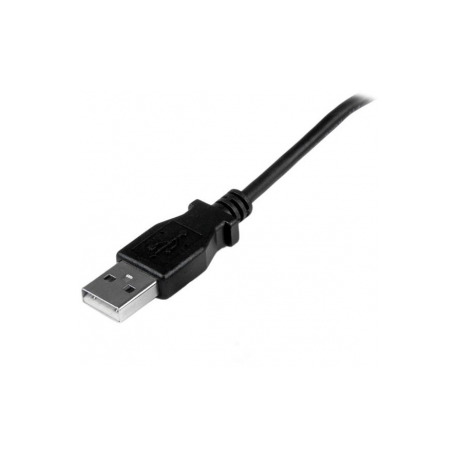 StarTech.com 2m Micro USB Cable Cord - A to Up Angle Micro B - Up Angled Micro USB Cable - 1x USB A (M), 1x USB Micro B (M) - Black (USBAUB2MU) - USB cable - Micro-USB Type B (M) to USB (M) - USB 2.0 - 2 m - 90° connector, molded - black - 2